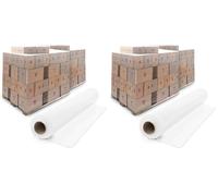 Merrimen Heavy Duty Pallet Stretch Shrink Wrap Roll, Strong & Secure Packaging Plastic Cling Film, Ideal for Packing, Moving Heavy Objects and Shifting Fragile Items (Clear, 400mm x 150m) (Pack of 2)
