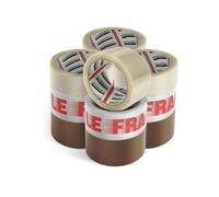 Merrimen Strong Heavy Duty Mixed Packaging Tape - 12 Rolls Secure Sticky Sealing Tape For Parcel Boxes