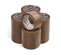 MERRIMEN Strong Heavy Duty Packing Tape - 12 Rolls Brown Packing Tape | Packaging Tape for Parcel Boxes, Moving Boxes, Large Postal Bags | Wide & Long 48 mm x 66 m Super Sticky Thick Sealing Tape