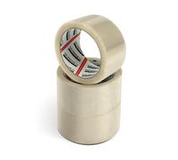 Merrimen Strong Heavy Duty Roll Pack Clear Packaging Tape (48mm X 66M) (3 Rolls, Clear)