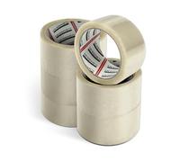 Merrimen Strong Heavy Duty Clear Packaging Tape - 6 Rolls (48MM x 66M) - Secure Sticky Sealing Tape for Parcel Boxes, Moving Boxes & Large Postal Bags - Ideal for Long Term Storage