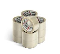 Merrimen Strong Heavy Duty Clear Packaging Tape 12 Rolls (48MM x 66M) Secure Sticky Sealing Tape for Parcel Boxes