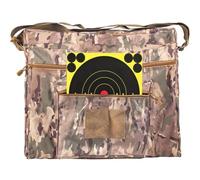 merrisport 20"x15" Camouflage Range Target Carry Case with 3 Zipper Pockets and Front Hook & Loop Panel, Fits 8"x8", 12"x12", 12"x18" Targets - Portable Shooting Accessory Bag, Targets Not Included