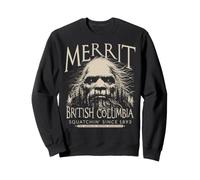 Merrit British Columbia Bigfoot 1893 Sasquatch Ivory Art Sweatshirt