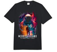 Merritt Island Florida Astronaut Deep Space Rocket Science Comfort Colors Adult Heavyweight T-Shirt