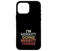 Merritt Name Merritt Personalized Name First Given Case for iPhone 16 Pro Max