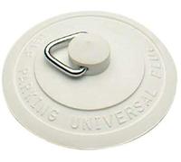 Merriway Bh00004 Self Seating Universal Basin and Bath Rubber Plug, White, 57 mm