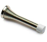 Merriway™ BH00044 Bulk Hardware Spring Nickel Finish Door Stop Buffer - Pack of 10