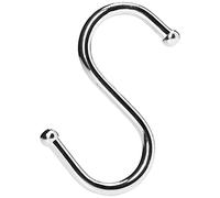 Merriway BH00067 (5 Pcs) Chromed Kitchen S-Hook, 75 mm (3 inch) - Pack of 5 Pieces