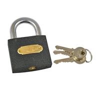 Merriway BH00211 Padlock-Heavy-Duty Black Iron 50mm-1 Pcs