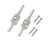 Merriway BH00406 (2 Pcs) Cleat Trailer Hooks, Galvanised 125 mm (5 inch) - Pack of 2 Pieces