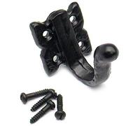 Merriway® BH00523 Antique Single Robe Hook - Black