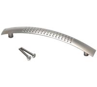 Merriway® BH00805 128mm Dimpled D-Handle - Matt Nickel (Pack of 2)