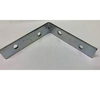Merriway® BH01110 Bright Zinc Plated Corner Braces Brackets Plates, 75 mm (3 inch) - Pack of 10