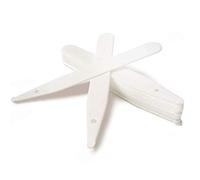 Merriway® BH01191 (100 Pcs) Plastic Plant Labels, White 125 mm (5 Inch) - Pack of 100 Pieces