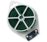 Merriway® BH01221 Plant Twist Ties and Cutter, 100 Metre (330 feet) - Green Plastic