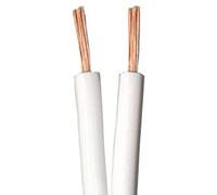 Merriway BH01473 13-Strand Standard Figure 8 Interior Audio Speaker Cable, 0.2mm White, 5 Metres (16.5 feet)