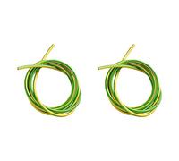Merriway BH01501 Earth Sleeving, 3.0mm Yellow & Green, 1 Metre (39 inch) (Pack of 2)