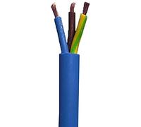 Merriway BH01521 3-Core Round Twin & Earth Arctic Grade Flex Cable, 3183YAG 1.5mm Blue, 10 Metres (33 feet)