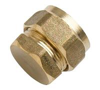 Merriway® BH01543 Brass Compression Fittings Stop End, 15mm