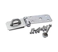 Merriway BH01757 Heavy Duty Hasp and Staple Secure Type, 90mm-Galvanised Steel, Grey