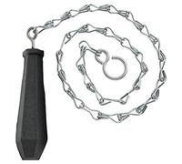 Merriway® BH01761 High Level WC Toilet Cistern Chain Pull, 12 inch with Black Rubber Handle