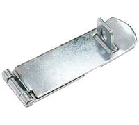 Merriway BH01800 Safety Hasp and Staple, 115mm (4.1/2 inch) -Galvanised/Rustproof, Grey, 115 mm
