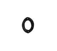 Merriway BH01860 Black Antique Style Screw-On House Flat Gate Post Numeral 75 mm (3 Inch) Number 0