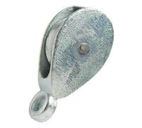 Merriway BH01888 Single Pulley Galvanised 38mm, Grey