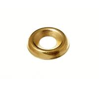 Merriway BH01970 Screw Cup Washer No. 8 Brassed -100 Pcs