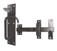 Merriway BH02043 Heavy Duty Suffolk Thumb Latch, Black 180mm (7.2 inch)