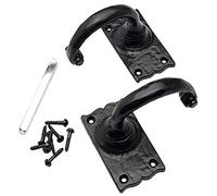 Merriway BH02084 Wessex Suite Lever Latch Set, Antique Black 82 x 50 mm
