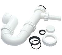 Merriway BH02090 Waste Compression Single Appliance Trap, 40 x 76mm, White