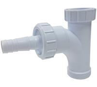Merriway BH02092 Waste Compression Trap Adaptor with Tee, 40mm, White