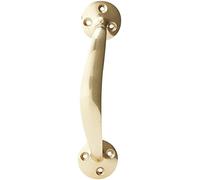 Merriway BH02100 Victorian Bow Handle, 150mm (6 inch) - Polished Brass