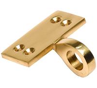 Merriway BH02122 Sash Window Lift Eye Pole Hook Pull, 13mm (1/2 inch) - Polished Brass