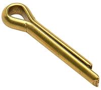 Merriway BH02246 Split Cotter Pin, 5 x 22mm (3/16 inch x 7/8 inch) - Solid Brass