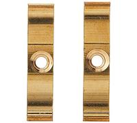 Merriway BH02317 (2 Pcs) Turn Button Granny Catch, 38mm (1.1/2 inch) Solid Brass - Pack of 2 Pieces