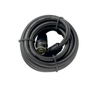 Merriway BH02559 Co-Axial TV Plug To Co-Axial TV Socket with 2 Metres (6 ft 6 inch) Black Co-Axial Cable,
