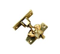 Merriway BH02588 Brighton Style Screw Down Sash Window Fastener Lock- Polished Brass