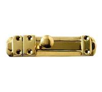 Merriway BH02590 Tower Surface Slide Door Bolt, 150mm (6 inch) - Polished Brass
