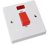 Merriway BH02673 Switch Dp 45 Amp 1-Gang With Neon -1 Pcs