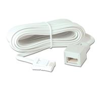 Merriway BH02680 Telephone Extension Cable, 5M (16.25ft) , Black