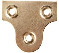 Merriway BH02761 (25 Pcs) Round Glass Mirror Picture Hanging Plate, 50mm (2 inch) Brass Plated - Pack of 25 Pieces