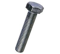Merriway BH02765 (4 Pcs) Steel Hex Head Bolts with Nuts M8 x 25mm Bright Zinc Plated - Pack of 4 Pieces