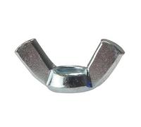 Merriway BH02779 (15 Pcs) Wing Nut M6, Bright Zinc Plated - Pack of 15 Pieces