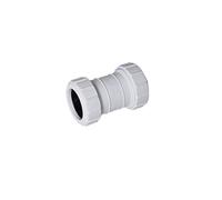 Merriway BH02913 Waste Compression Straight Connector, 40mm, White
