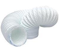 Merriway BH02992 Flexible Ventilation Duct Hose, 100mm x 3M (4 inch x 9.75ft) , White
