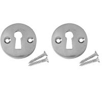 Merriway BH03012 Victorian Open Escutcheon, 35mm (1.3/8 inch) Dia. Polished Chrome (Pack of 2)