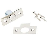 Merriway BH03031 Bales Tubular Ball Cupboard Cabinet Door Catch, 19mm (3/4 inch) - Nickel Plated Plates